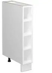 Vicco K&uuml;chenregal, Wei&szlig;, Wei&szlig;, Holzwerkstoff, 4 F&auml;cher, Rechteckig, 15x82x50 cm,