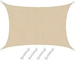 Amanka Sonnensegel, Beige, Kunststoff, Rechteckig, 300x500 cm, Sonnen- & Sichtschutz,