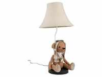 Happy Lamps Led-Kindertischleuchte Charles der Bär, Beige, Textil, rund,rund, F,