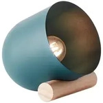 Brilliant Tischleuchte, Chrom, Holz, 16x20x22 cm, Lampen & Leuchten,