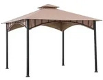 Modante Pavillon, Metall, 340x304x340 cm, wetterfest, Sonnen- & Sichtschutz,