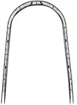 Gardenson Rosenbogen, Anthrazit, Metall, 145x260x38 cm, Gartenzubeh&ouml;r, Gartendeko