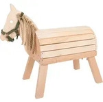 small foot Holzpferd, Braun, Holz, 79x70x41 cm, Europ&auml;ischer Sicherheitsstandard,
