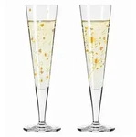 Ritzenhoff Champagnerglas, Gold, Platin, Glas, 2-teilig, 205 ml, 7.2x24x7.2 cm, Fsc,