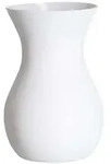 Ritzenhoff Breker Vase, Wei&szlig;, Glas, Rund, 18 cm, Dekoration, Vasen, Glasvasen