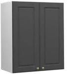 Vicco H&auml;ngeschrank, Anthrazit, Wei&szlig;, Holzwerkstoff, 3 F&auml;cher, Rechteckig,