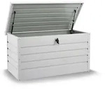 Juskys Aufbewahrungsbox, Wei&szlig;, Metall, 120x63x53 cm, Aufbewahrung & Schutzh&uuml;llen,