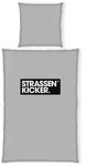 Herding Jugendbettw&auml;sche Strassenkicker, Grau, Schwarz, Textil, Kinder, 135x200 cm,