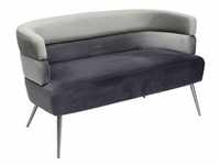 Kare-Design 2-Sitzer-Sofa, Grau, Hellgrau, Textil, 125x64x64 cm, Wohnzimmer,...