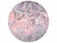 Komar Fototapete, Rosa, Silber, Papier, 125x125 cm, Tapeten Shop, Fototapeten