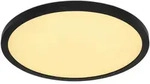 Globo Led-Badezimmer-Deckenleuchte Sapana, Opal, Schwarz, Wei&szlig;, Kunststoff,