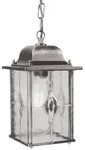 Elstead Lighting Aussenh&auml;ngeleuchte Wexford, Schwarz, Silber, Metall, Glas, 15.9x34