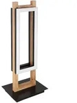 Globo Led-Tischleuchte, Opal, Schwarz, Dunkelbraun, Metall, Kunststoff,