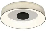 Globo Led-Deckenleuchte Terpsa, Grau, Opal, Schwarz, Wei&szlig;, Chrom, Metall,