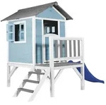 Spielhaus, Blau, Grau, Wei&szlig;, Holz, Kunststoff, Hemlocktanne, 240x189x167 cm,...