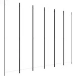vidaXL Paravent, Wei&szlig;, Textil, Rechteckig, 300x220x300 cm, Wohnzimmer, Raumteiler &