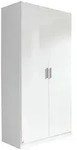 Carryhome Dreht&uuml;renschrank, Wei&szlig;, Wei&szlig; Hochglanz, Holzwerkstoff, 1 F&auml;cher,