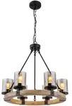 Globo H&auml;ngeleuchte Lila, Grau, Schwarz, Dunkelbraun, Holz, Metall, Kunststoff, Glas,