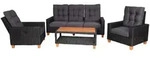 MCW Gartengarnitur, Anthrazit, Kunststoff, Gartenm&ouml;bel, Gartenm&ouml;bel-Sets
