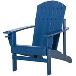 Outsunny Adirondack-Gartenstuhl,, Blau, Holz, 95x93x72 cm, Gartenm&ouml;bel,