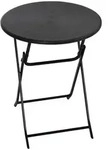 Outsunny Gartentisch,, Dunkelgrau, Metall, Kunststoff, 60x73x60 cm, Gartenm&ouml;bel,