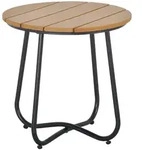 Outsunny Garten, Braun, Metall, 49x48x49 cm, Gartenm&ouml;bel, Gartentische,