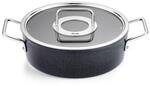 Fissler Bratentopf Adamant, Schwarz, Metall, 3.1 L, backofengeeignet, kratzfest,