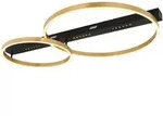 Globo Led-Deckenleuchte, Opal, Schwarz, Gold, Metall, Kunststoff, F, 58.5x10.2x93 cm,