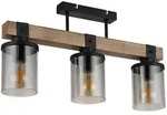 Globo Deckenleuchte Lila, Grau, Schwarz, Dunkelbraun, Holz, Metall, Kunststoff, Glas,