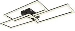Globo Led-Deckenleuchte, Opal, Schwarz, Metall, Kunststoff, F, 40x8x90 cm,