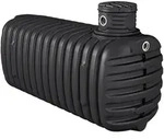 4rain Erdtank, Schwarz, Kunststoff, 4,100 L, 124x138x325 cm, Gartenzubeh&ouml;r,