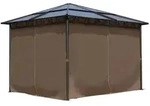Quick Star Hardtop, Braun, Schwarz, Metall, 300x263x300 cm, Sonnen- &...