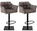 CLP Barhocker, Grau, Metall, 64x88x45 cm, Esszimmer, Barm&ouml;bel, Barhocker