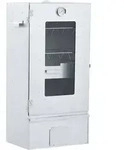 vidaXL R&auml;ucherofen, Silber, Metall, 29x83x44.5 cm, Grills & Outdoor-K&uuml;chen,