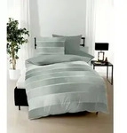 Kaeppel Bettw&auml;sche Timeless, Jadegr&uuml;n, Textil, Graphik, 155x220 cm, b&uuml;gelleicht,
