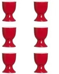 Ritzenhoff Breker Eierbecher, Rot, Keramik, 5x6x5 cm, Tischkultur & Servieren,