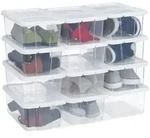 Relaxdays Schuhboxen, Mehrfarbig, Kunststoff, 20x12.5x34.5 cm, Garderobe,