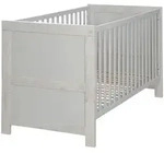 Roba Gitterbett Mila, Grau, Eiche, Holzwerkstoff, Schichtholz, 76x82x144 cm, zum
