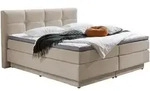 Carryhome Boxspringbett, Natur, Kunststoff, H2 + H3, 7-Zonen, H&ouml;he ca. 24 cm,