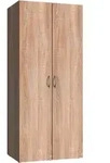 Xora Mehrzweckschrank, Eiche, Holzwerkstoff, 1 F&auml;cher, 80x185x54 cm, BQ - B&uuml;ndnis