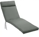 Outsunny Sitzkissen,, Dunkelgrau, Kunststoff, 55x8x196 cm, Outdoor-Kissen,
