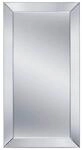 Wandspiegel, Klar, Glas, rechteckig, 100x200x3.5 cm, Facettenschliff, senkrecht und