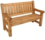Gardenson Gartenbank, Braun, Kiefer, Holz, Kiefer, massiv, 124x96x69.5 cm,