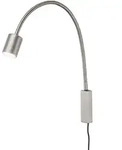 Fischer & Honsel Led-Wandleuchte Justi, Nickel, Metall, F, 6x52x6 cm, mit...
