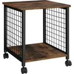 tectake Beistelltisch, Rost, Holzwerkstoff, Beton Optik, 40x48x40 cm, Wohnzimmer,