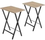 tectake Beistelltische, Natur, Holzwerkstoff, Beton Optik, 36x66.5x48 cm, Wohnzimmer,