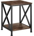 tectake Beistelltisch, Rost, Holzwerkstoff, Beton Optik, 40.5x52.2x40.5 cm,