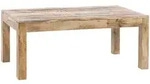 Mid.you Couchtisch, Braun, Holz, Mangoholz, massiv, rechteckig, eckig, 60x47x110 cm,