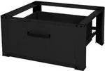 Ml-Design Waschmaschinen, Schwarz, Metall, 54x31.5x63 cm, Waschk&uuml;che,