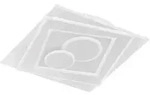 Fischer & Honsel Led-Deckenleuchte Ratio, Wei&szlig;, Metall, 50.2 cm, 3-fach...